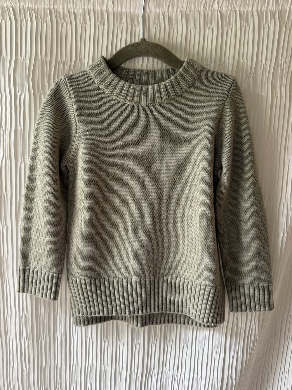 Primary Gray Chunky Knit Crewneck Sweater | Size 2 | EUC | Minimalist